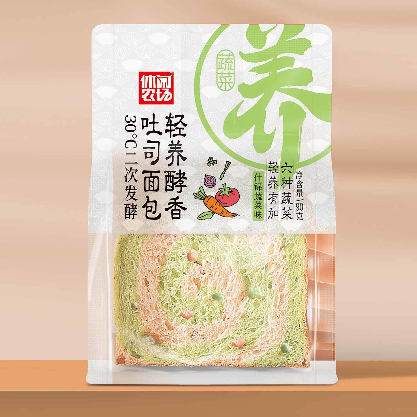 轻养吐司面包 什锦蔬菜味